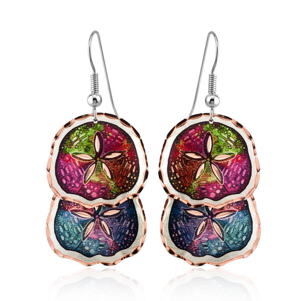 Sand nauitical coastal design earrings