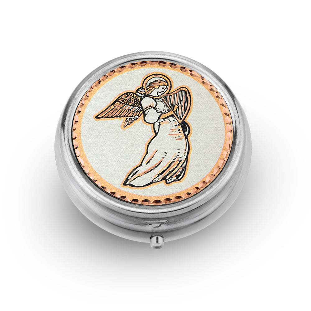 Angel design pill box