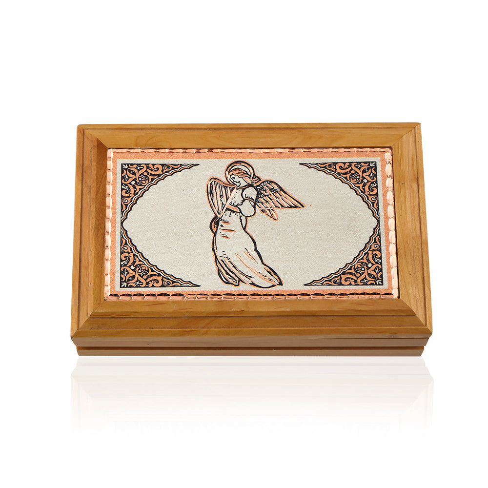 Angel design wooden box