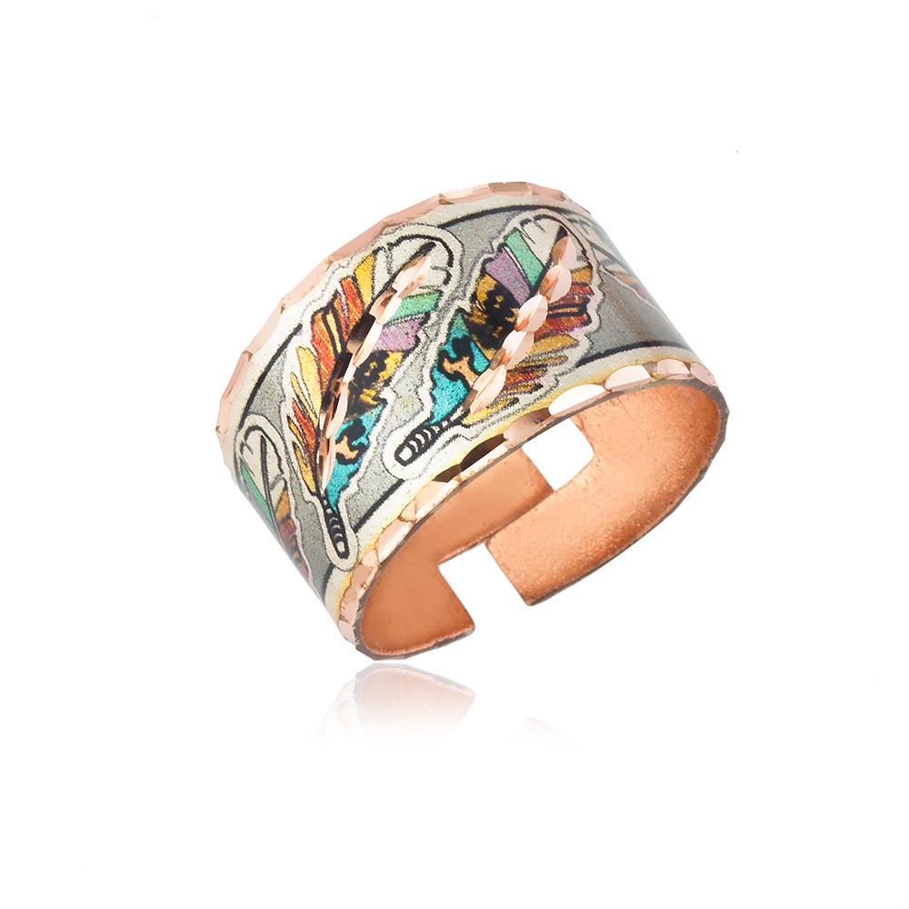 Southwestern native bear design ring