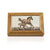 Horse and foal design handmade copper wooden box