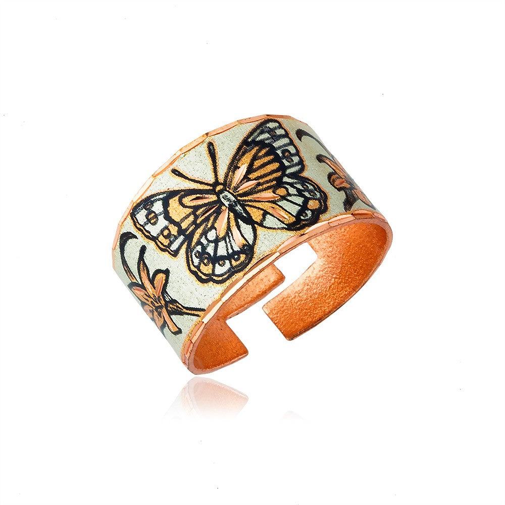 butterfly adjustable handmade ring