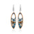 Monarch butterfly design colorful earrings