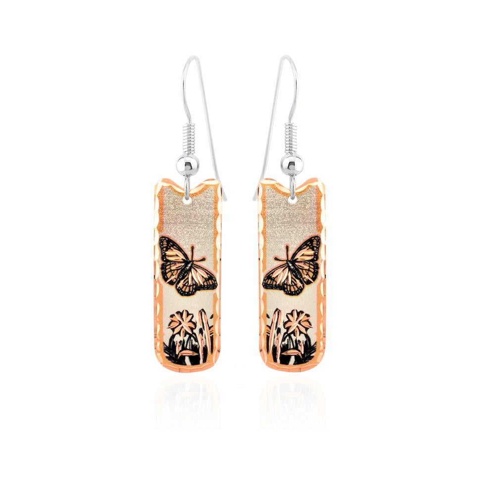 Butterfly design earrings