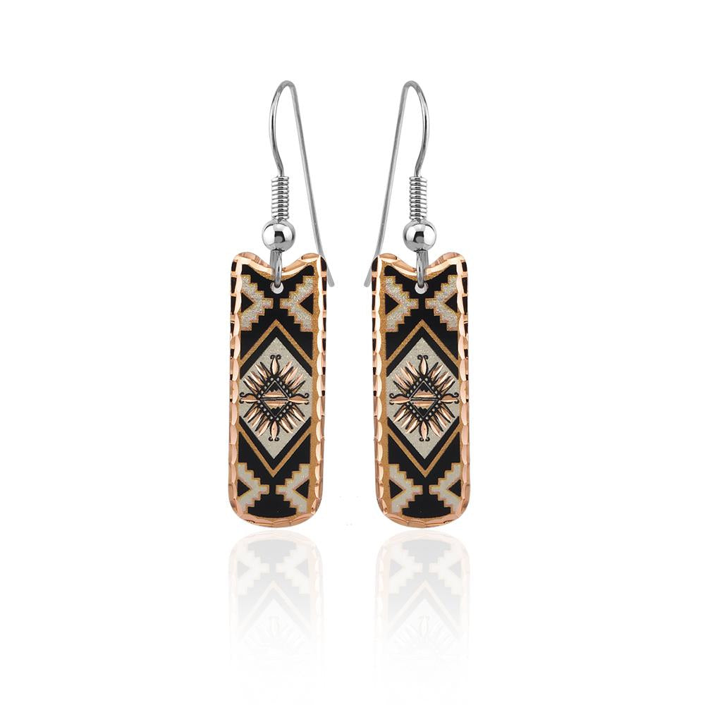 Native design earrings