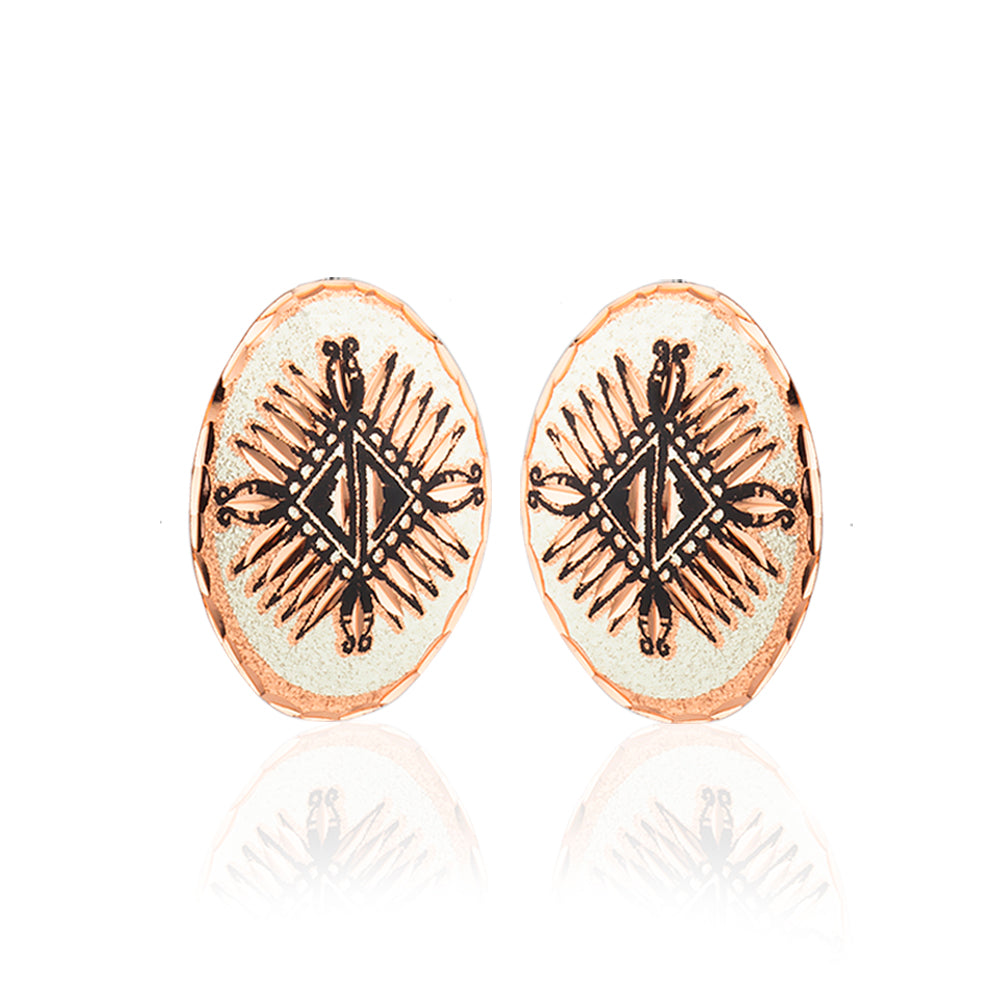 Western sunburst stud earrings