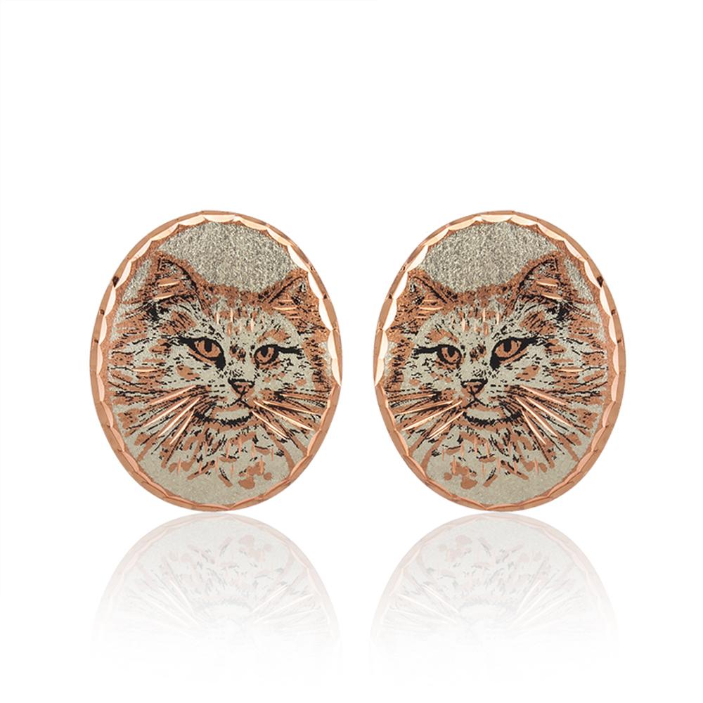 Native cloud design stud earrings