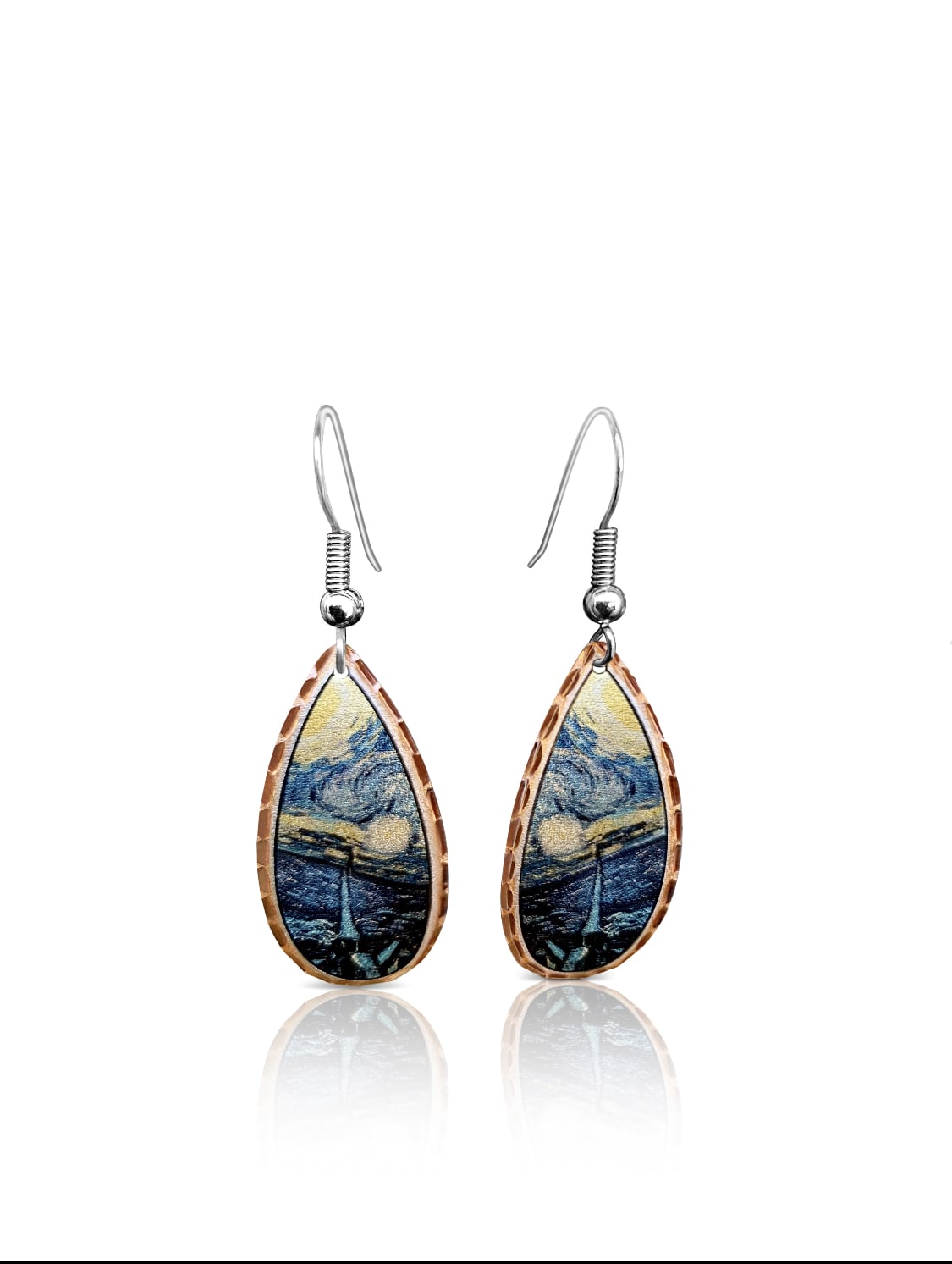 Van Gogh Starry Nights design earrings