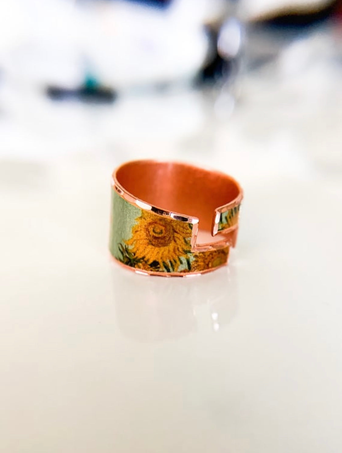 Van Gogh Sun Flower Ring