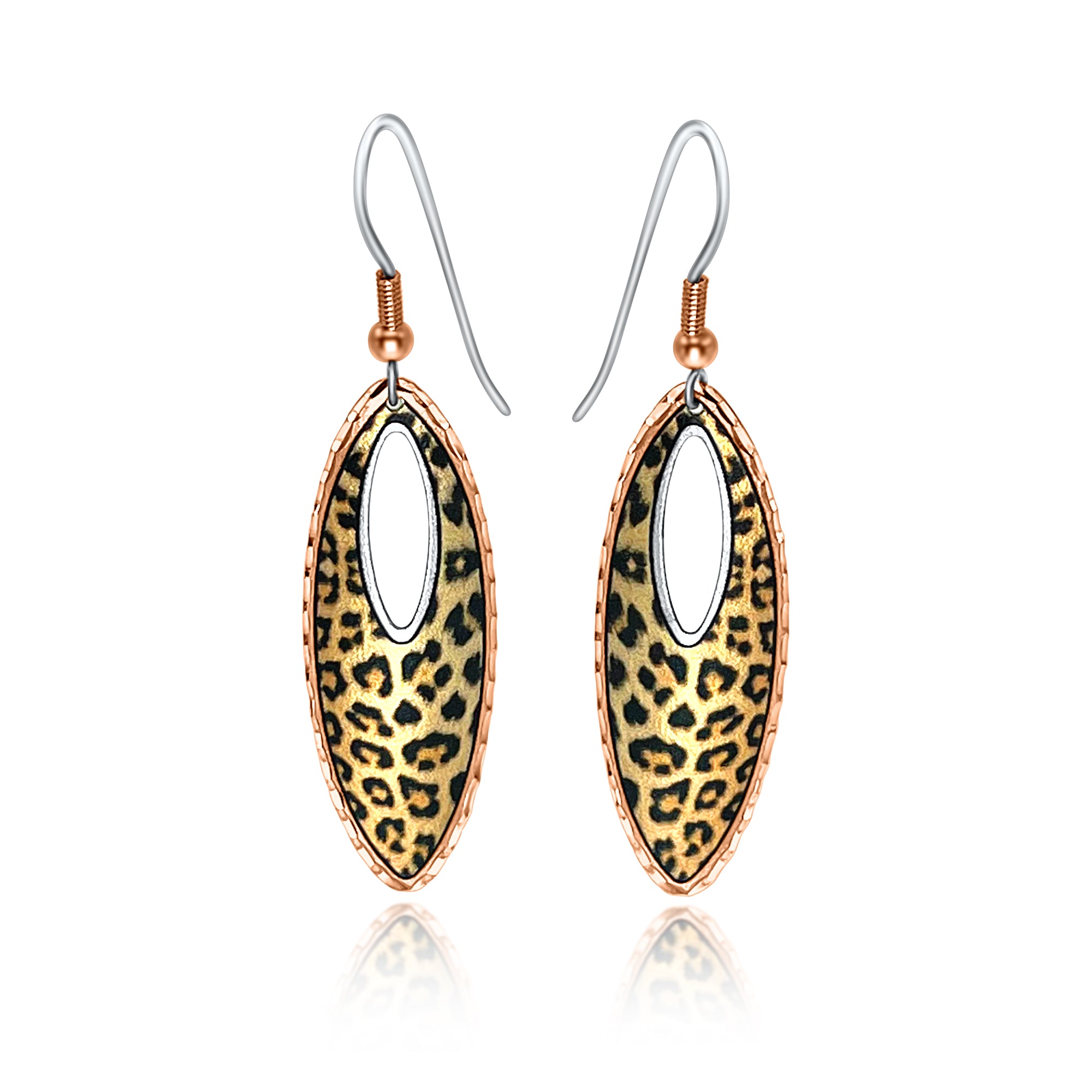Leopard handmade earrings