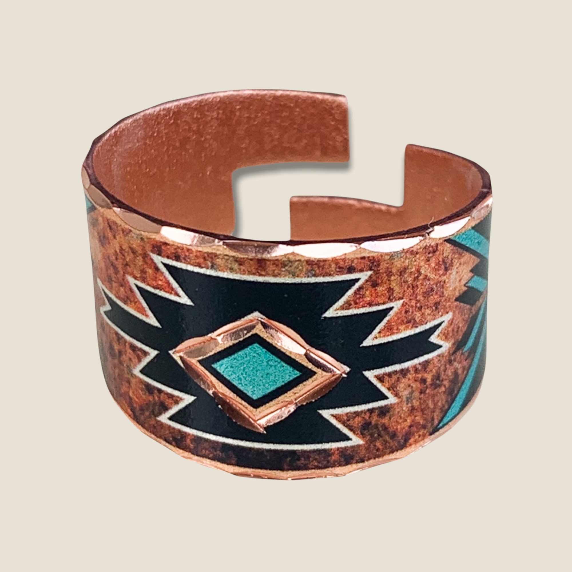 Southwestern cowgirl adjustable ring