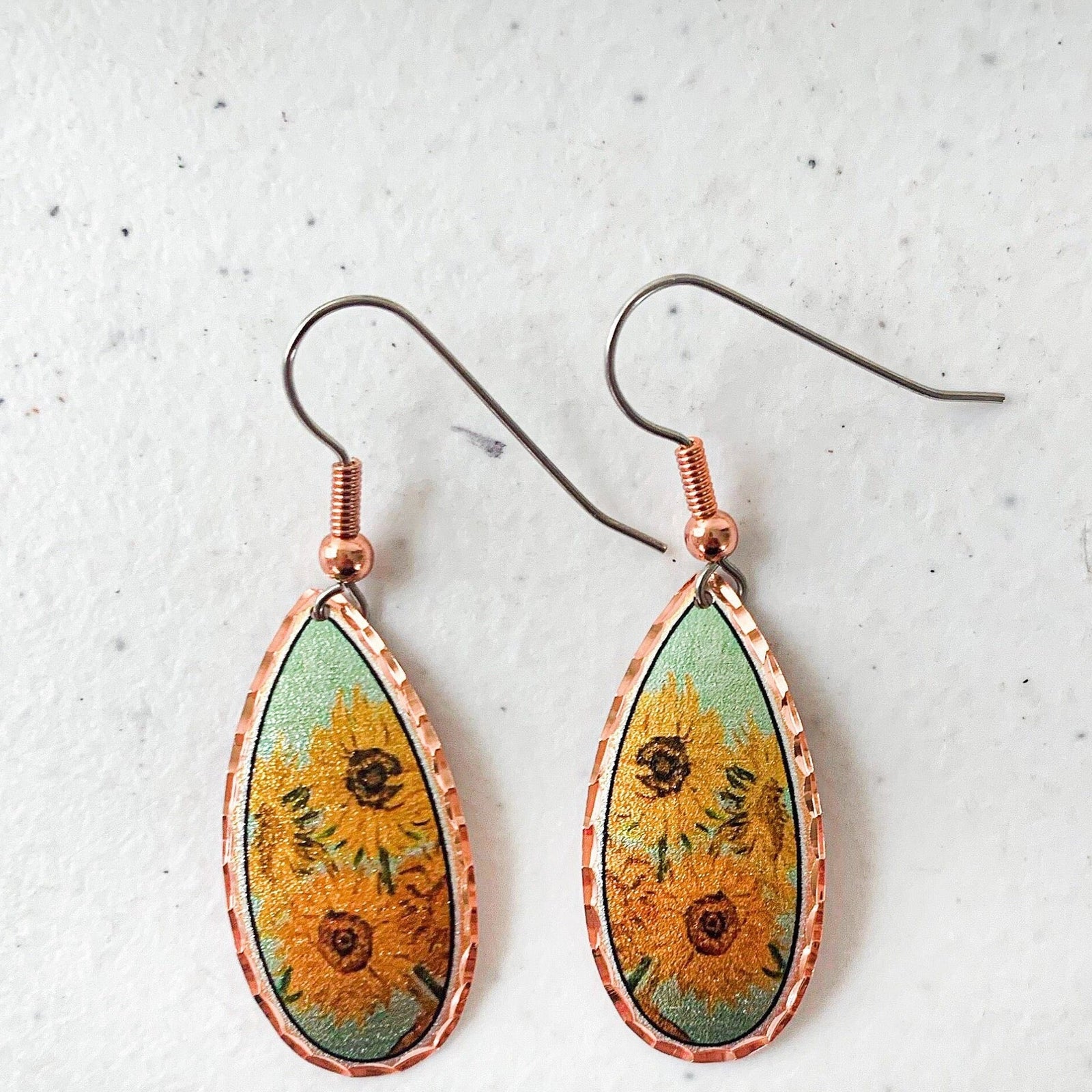 Van Gogh Sun Flower Earrings