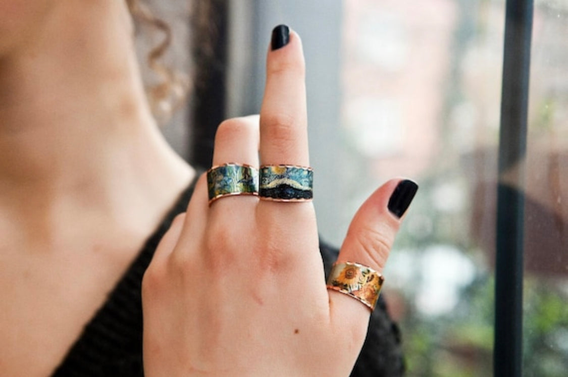 Van Gogh Sun Flower Ring