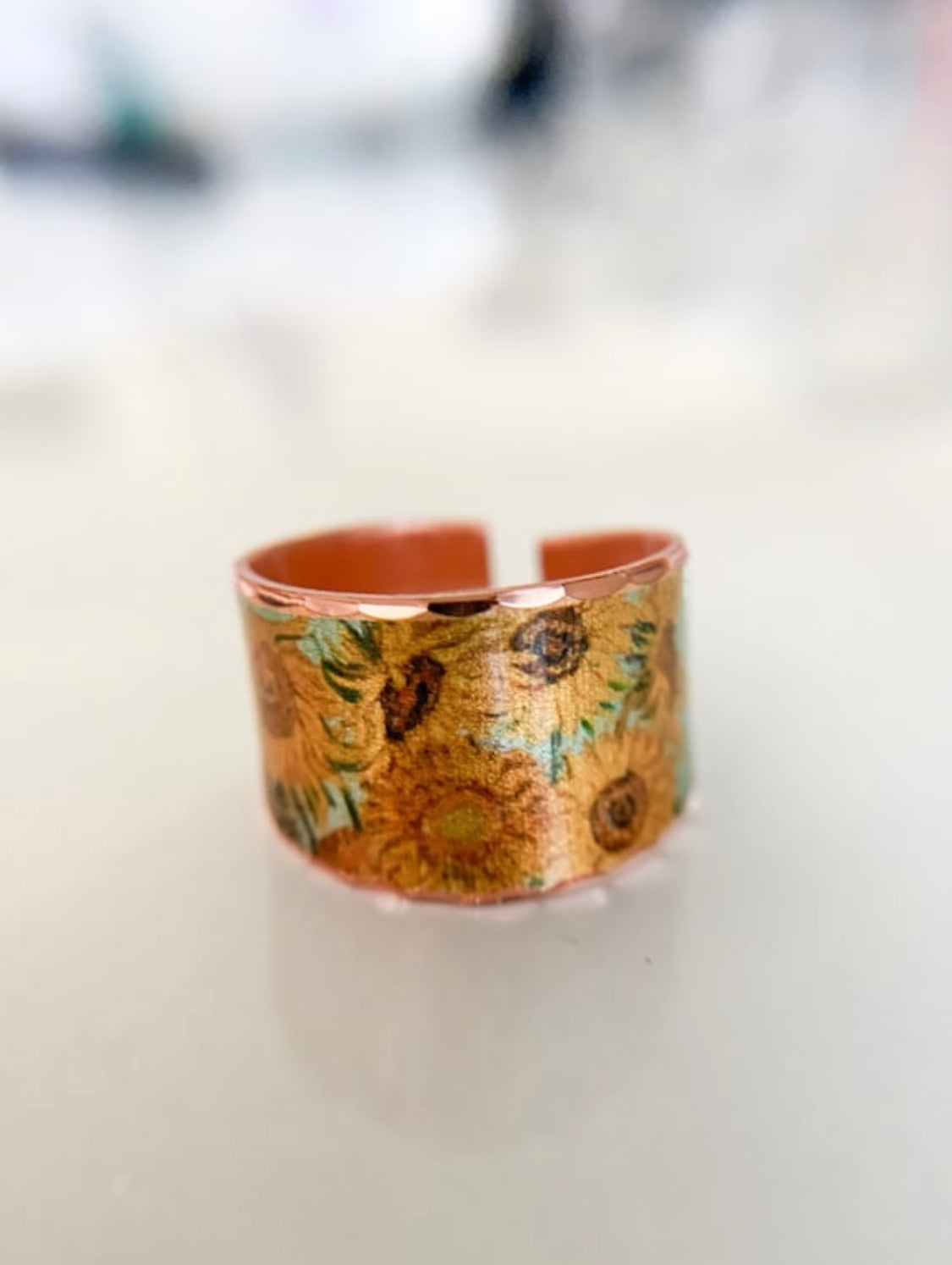 Van Gogh Sun Flower Ring